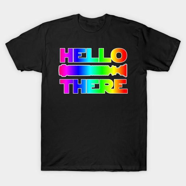 Hello There Pride T-Shirt by DamonWanKenobi